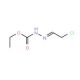 Ethyl 2-(2-chloroethylidene)-1-hydrazine carboxylate (CAS 62105-88-8) - chemical structure image