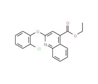 ethyl 2-(2-chlorophenoxy)quinoline-4-carboxylate - chemical structure image