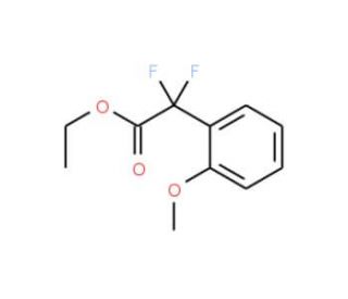 Ethyl 2,2-difluoro-2-(2-methoxyphenyl)acetate (CAS 1150164-80-9) - chemical structure image