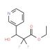 Ethyl 2,2-Difluoro-3-hydroxy-(3-pyridinyl)propanoate (CAS 887355-01-3) - chemical structure image