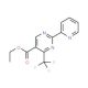 Ethyl 2-(2-pyridinyl)-4-(trifluoromethyl)-5-pyrimidine carboxylate (CAS 866132-66-3) - chemical structure image