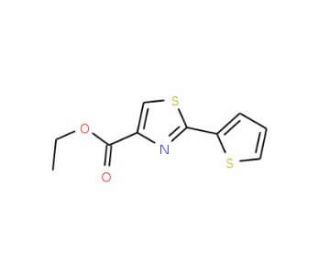 Ethyl 2-(2-thienyl)-1,3-thiazole-4-carboxylate (CAS 24043-97-8) - chemical structure image