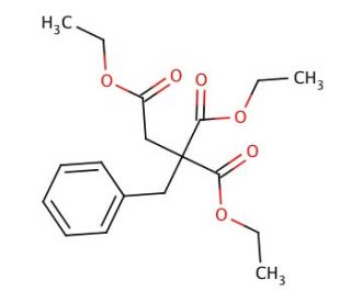 Ethyl 2,2&prime;-Bis(ethoxycarbonyl)-3-phenylpropanoate (CAS 16515-84-7) - chemical structure image