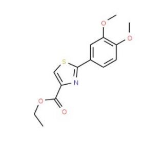 Ethyl 2-(3,4-dimethoxyphenyl)-1,3-thiazole-4-carboxylate - chemical structure image