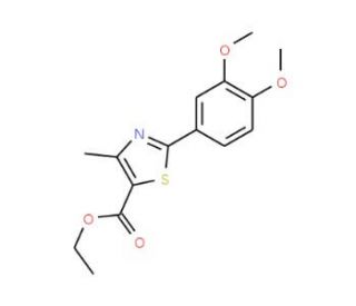 Ethyl 2-(3,4-dimethoxyphenyl)-4-methyl-1,3-thiazole-5-carboxylate - chemical structure image