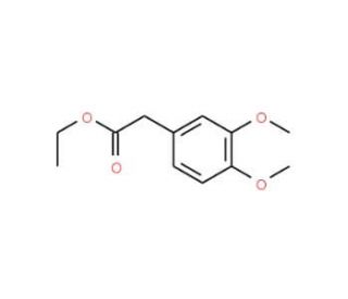 Ethyl 2-(3,4-dimethoxyphenyl)acetate (CAS 18066-68-7) - chemical structure image