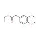 Ethyl 2-(3,4-dimethoxyphenyl)acetate (CAS 18066-68-7) - chemical structure image