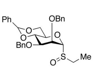 Ethyl 2,3-Di-O-benzyl-4,6-O-benzylidene-1-deoxy-1-thio-&alpha;-D-mannopyranoside S-Oxide (CAS 188357-34-8) - chemical structure ima