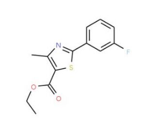 Ethyl 2-(3-Fluorophenyl)-4-methylthiazole-5-carboxylate (CAS 948292-06-6) - chemical structure image