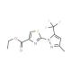 Ethyl 2-[3-methyl-5-(trifluoromethyl)-1H-pyrazol-1-yl]-1,3-thiazole-4-carboxylate - chemical structure image