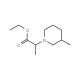 Ethyl 2-(3-methylpiperidin-1-yl)propanoate - chemical structure image