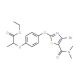 Ethyl 2-{4-[4-bromo-5-(dimethylcarbamoyl)thiazol-2-yloxy]phenoxy}propanoate - chemical structure image