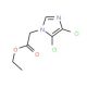 Ethyl 2-(4,5-dichloro-1H-imidazol-1-yl)acetate (CAS 175137-67-4) - chemical structure image