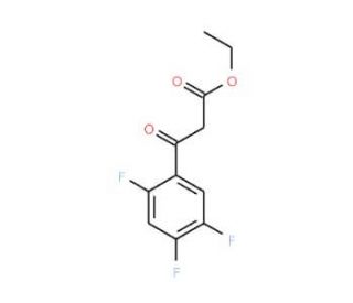 Ethyl 2,4,5-trifluorobenzoylacetate (CAS 98349-24-7) - chemical structure image