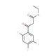 Ethyl 2,4,5-trifluorobenzoylacetate (CAS 98349-24-7) - chemical structure image
