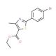Ethyl 2-(4-Bromophenyl)-4-methylthiazole-5-carboxylate (CAS 61291-89-2) - chemical structure image