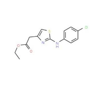 Ethyl [2-(4-Chloro-phenylamino)-thiazol-4-yl]-acetate - chemical structure image