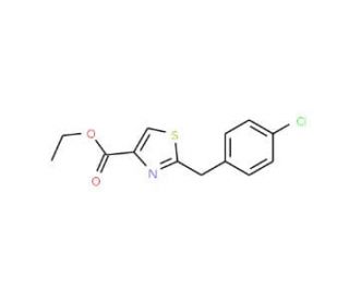 Ethyl 2-(4-chlorobenzyl)-1,3-thiazole-4-carboxylate - chemical structure image