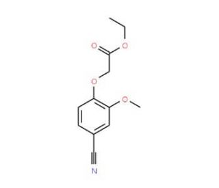 ethyl 2-(4-cyano-2-methoxyphenoxy)acetate - chemical structure image