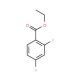 Ethyl 2,4-difluorobenzoate (CAS 108928-00-3) - chemical structure image