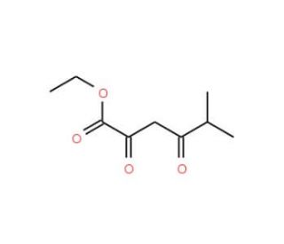 Ethyl 2,4-dioxo-5-methylhexanoate (CAS 64195-85-3) - chemical structure image