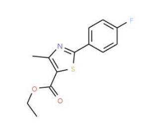Ethyl 2-(4-Fluorophenyl)-4-methylthiazole-5-carboxylate (CAS 317319-17-8) - chemical structure image