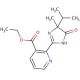 Ethyl 2-(4-isopropyl-4-methyl-5-oxo-4,5-dihydro-1H-imidazol-2-yl)nicotinate - chemical structure image