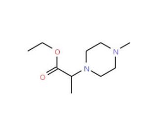 ethyl 2-(4-methylpiperazin-1-yl)propanoate - chemical structure image