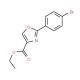 Ethyl 2-(4′-bromophenyl)-1,3-oxazole-4-carboxylate (CAS 391248-23-0) - chemical structure image