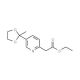Ethyl 2-[5-(2-Methyl-1,3-dioxolan-2-yl)-2-pyridyl]acetate (CAS 1076198-08-7) - chemical structure image