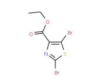 Ethyl 2,5-dibromo-1,3-thiazole-4-carboxylate (CAS 208264-60-2) - chemical structure image