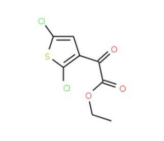 ethyl (2,5-dichlorothien-3-yl)(oxo)acetate (CAS 32766-64-6) - chemical structure image