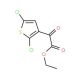 ethyl (2,5-dichlorothien-3-yl)(oxo)acetate (CAS 32766-64-6) - chemical structure image