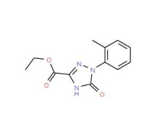 Ethyl 2,5-dihydro-1-(2-methylphenyl)-5-oxo-1H-1,2,4-triazole-3-carboxylate - chemical structure image