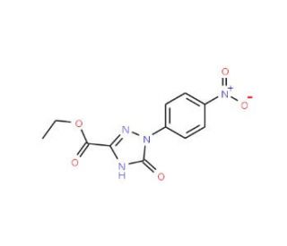 Ethyl 2,5-dihydro-1-(4-nitrophenyl)-5-oxo-1H-1,2,4-triazole-3-carboxylate - chemical structure image