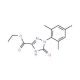 Ethyl 2,5-dihydro-5-oxo-1-(2,4,6-trimethylphenyl)-1H-1,2,4-triazole-3-carboxylate - chemical structure image