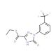 Ethyl 2,5-dihydro-5-oxo-1-(3-trifluoromethylphenyl)-1H-1,2,4-triazole-3-carboxylate - chemical structure image