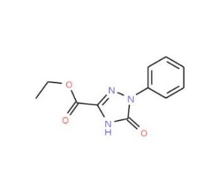 Ethyl 2,5-dihydro-5-oxo-1-phenyl-1H-1,2,4-triazole-3-carboxylate (CAS 67267-08-7) - chemical structure image