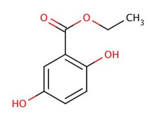 Ethyl 2,5-dihydroxybenzoate (CAS 3943-91-7) - chemical structure image