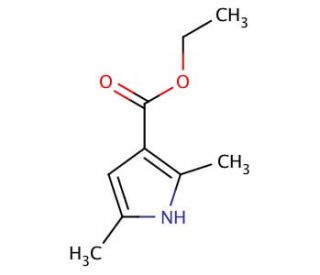 ethyl 2,5-dimethyl-1H-pyrrole-3-carboxylate (CAS 2199-52-2) - chemical structure image