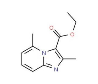 Ethyl 2,5-dimethylimidazo[1,2-a]pyridine-3-carboxylate (CAS 81438-49-5) - chemical structure image