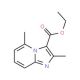 Ethyl 2,5-dimethylimidazo[1,2-a]pyridine-3-carboxylate (CAS 81438-49-5) - chemical structure image