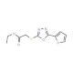 ethyl 2-{[5-(furan-2-yl)-1,3,4-oxadiazol-2-yl]sulfanyl}acetate - chemical structure image