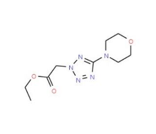 Ethyl 2-(5-Morpholino-2H-1,2,3,4-tetraazol-2-yl)acetate (CAS 175205-05-7) - chemical structure image