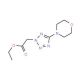 Ethyl 2-(5-Morpholino-2H-1,2,3,4-tetraazol-2-yl)acetate (CAS 175205-05-7) - chemical structure image