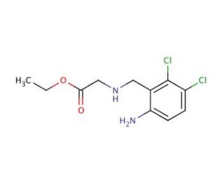 Ethyl 2-(6-Amino-2,3-dichlorobenzyl)glycine(Anagrelide Impurity A) (CAS 70406-92-7) - chemical structure image