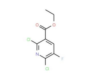 Ethyl 2,6-dichloro-5-fluoronicotinate (CAS 82671-03-2) - chemical structure image