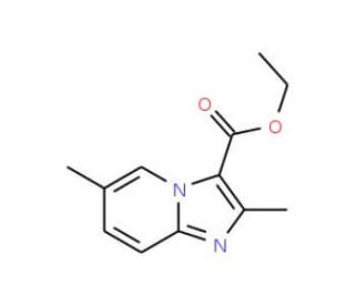 Ethyl 2,6-dimethylimidazo[1,2-a]pyridine-3-carboxylate (CAS 81438-51-9) - chemical structure image