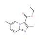 Ethyl 2,6-dimethylimidazo[1,2-a]pyridine-3-carboxylate (CAS 81438-51-9) - chemical structure image