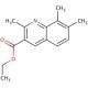Ethyl 2,7,8-trimethylquinoline-3-carboxylate (CAS 892874-89-4) - chemical structure image